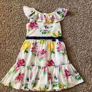 EUC Janie and Jack Floral Lilac Loves Dress size 7